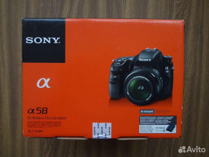 Фотокамера Sony SLT-A58K Kit DT 18-55mm новая