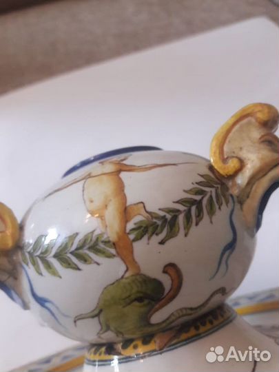 Редкость Куритильница Майолика 1580год