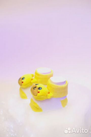 Носки для детей (мальчика, девочки) с игрушкой