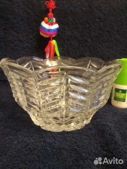 Хрустальная ваза для цветов и конфет