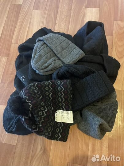 Вязаная шапка мужская