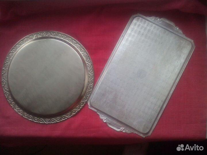 Латунный, Разнос, Поднос под самовар, СССР