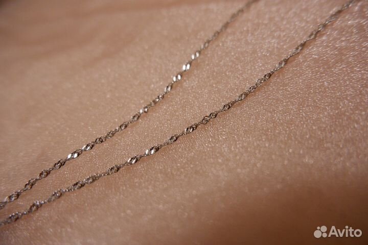 Цепочка серебро с ценником