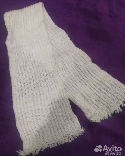 Шарф и варежки зимние женские