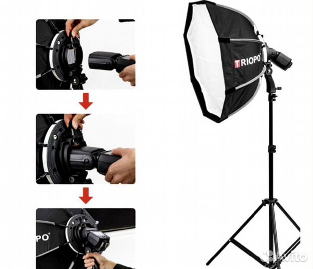 Октобокс Triopo 55 см складной для вспышки