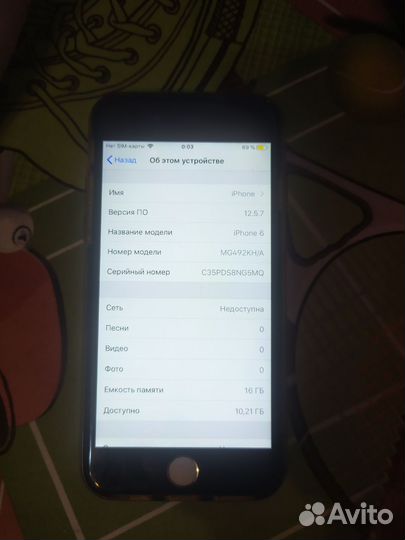 iPhone 6, 16 ГБ