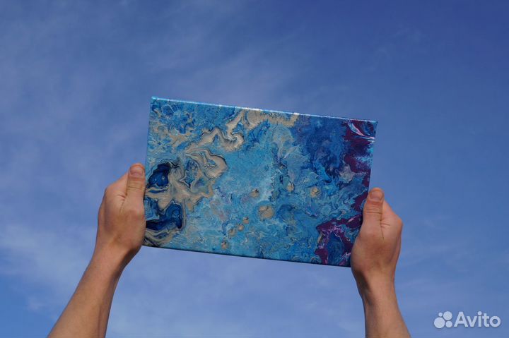 Интерьерная картина - вода, небо, космос