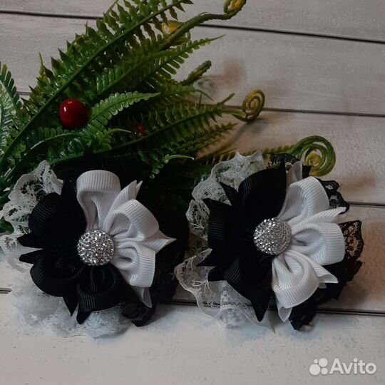 Школьные бантики ручной работы