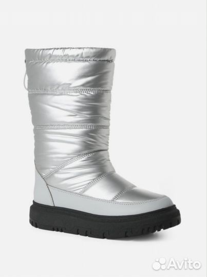 Дутики женские серебристые tendance 38 размер