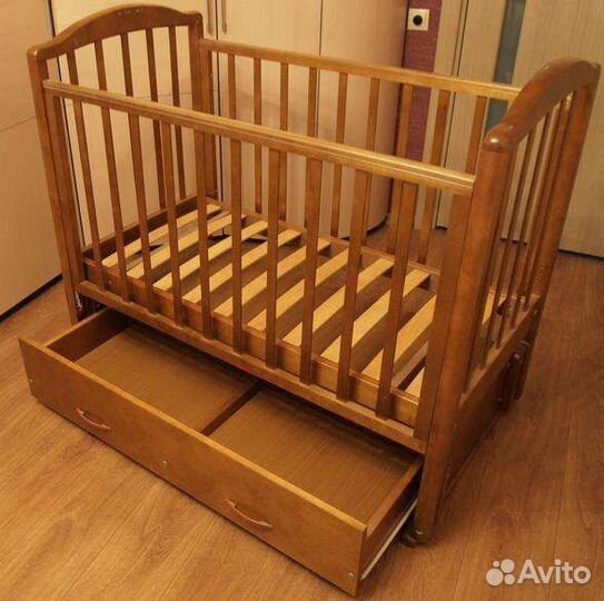 Детская кроватка с ортопедическим матрасом