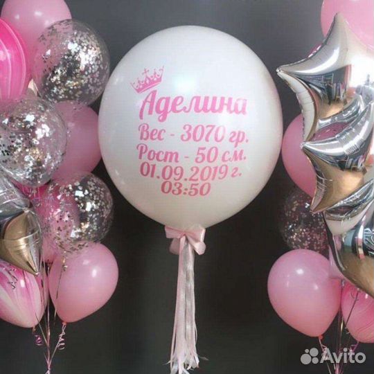 Шары на выписку из роддома