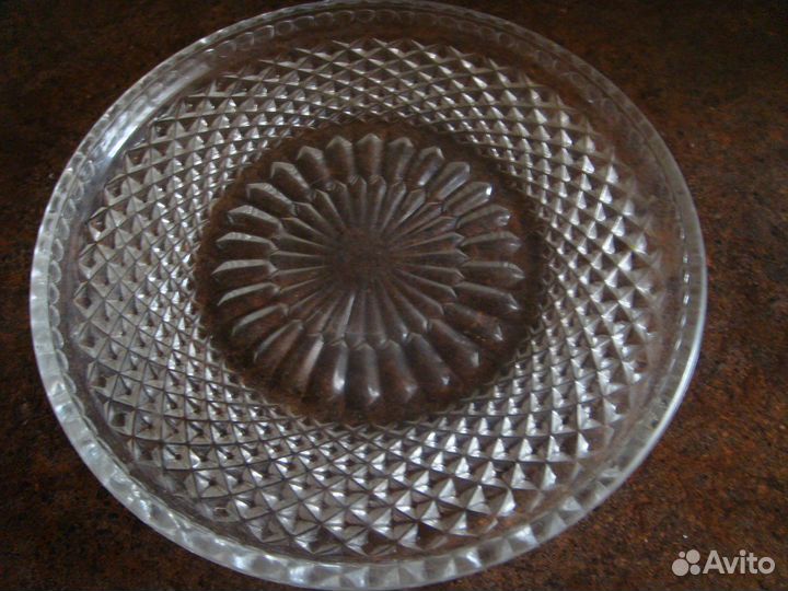 Хрустальный поднос СССР