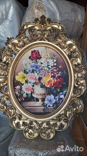 Картина цветы на бархатной основе