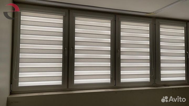 Рулонные шторы день ночь