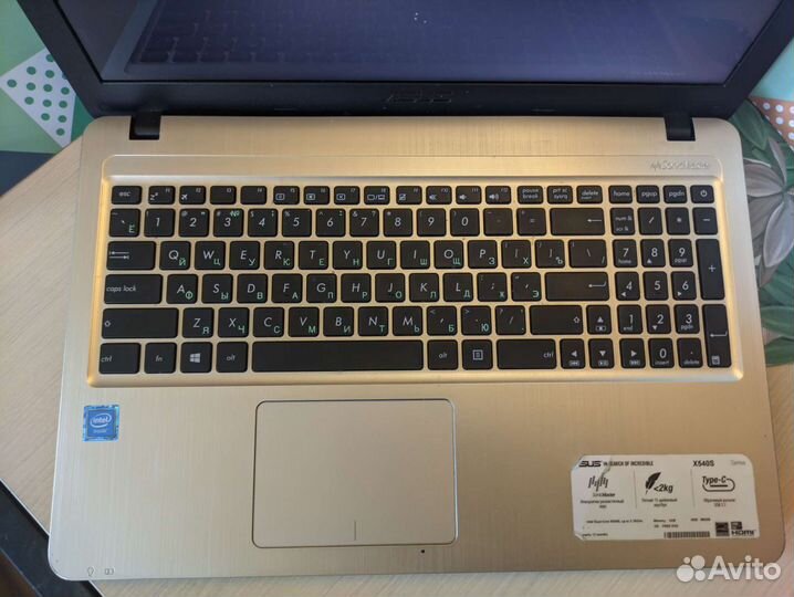 Ноутбук Asus x540s; N3050+4gb+hdd500 Выкуп-техники