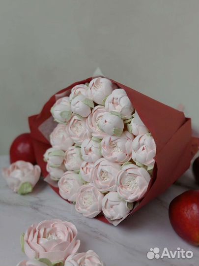 Съедобные букеты из зефира