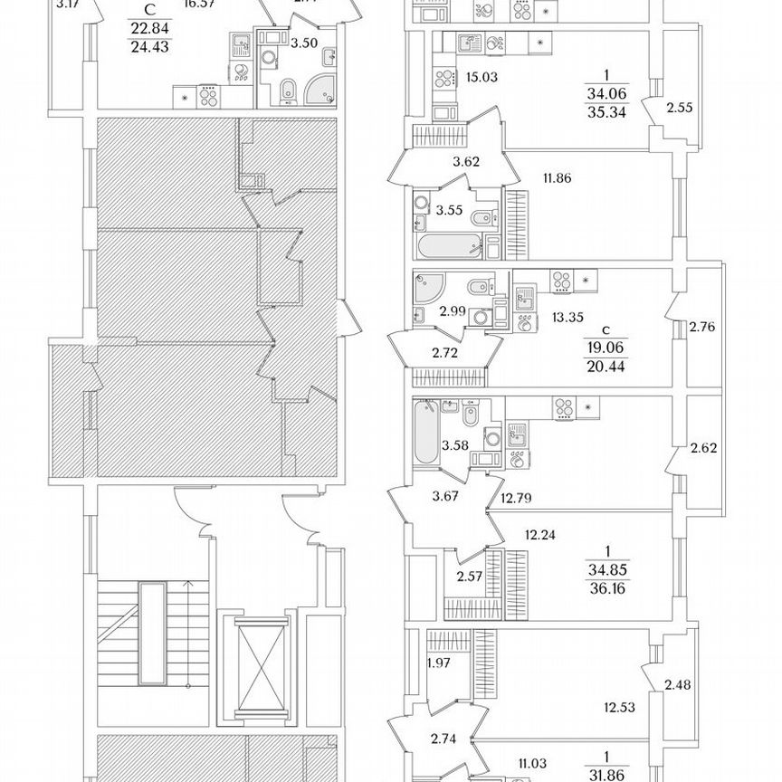 Квартира-студия, 24 м², 8/9 эт.