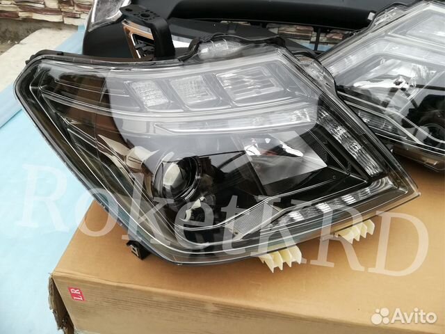 Фары Nissan Patrol y62 LED (Дымчатые)