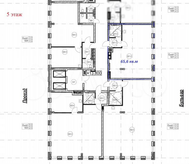 Офис, 70.9 м², 4 этаж БЦ