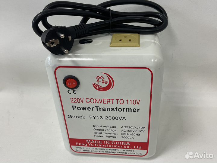 Преобразователь напряжения 220/110 мощность 2000w