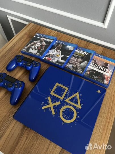 Sony PS4 slim + 2 геймпада