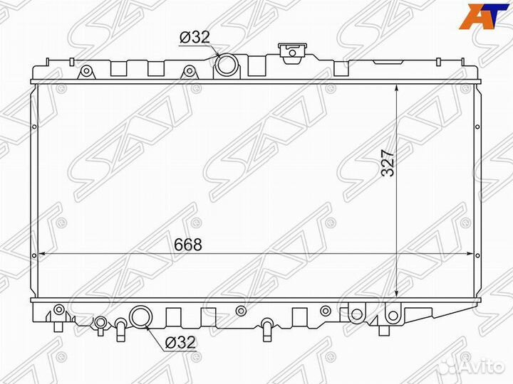 Радиатор Toyota Corolla (E90) 87-92 / Carina (T1