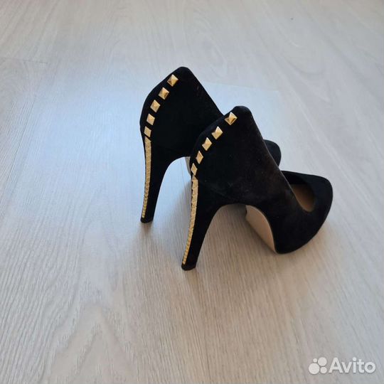 Туфли натуральная замша 39