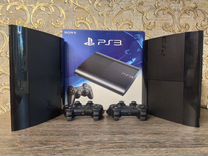 Playstation 3 Super Slim прошитая 500гб+120игр PS3