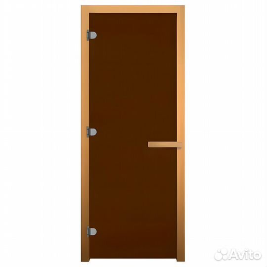 Дверь для Бани стекло Бронза Матовая 180х80 везуви