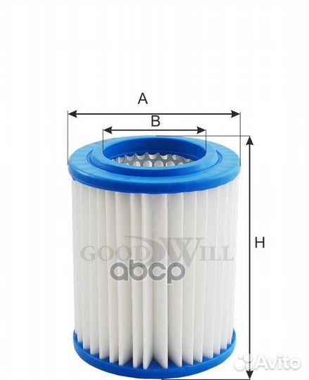 Фильтр воздушный honda civic/CR-V 2.0 01-06 AG