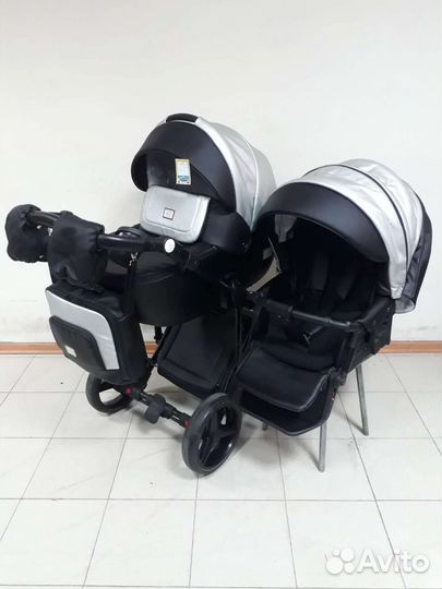 Коляска Adamex Luciano deluxe 2 в 1 (3 в 1)