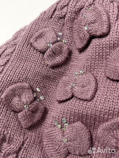 Шапка детская розовая