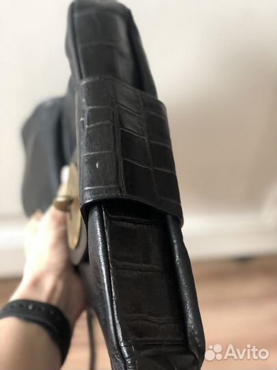 Сумка женская натуральная кожа черная