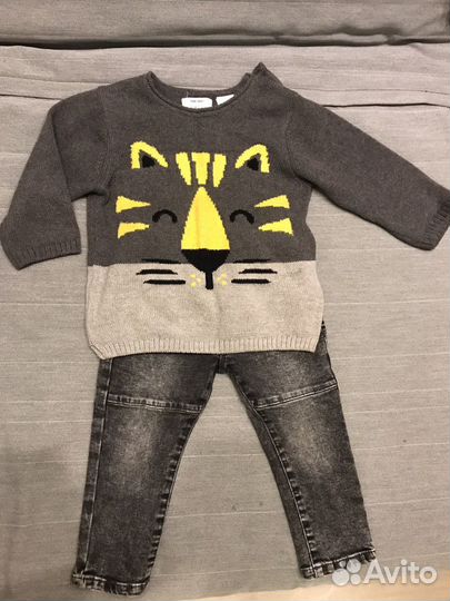 Джинсы, свитера для мальчика Zara 86-92