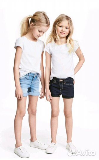Шорты для девочек H&M, 116 и 122, 128