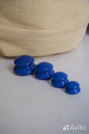 Банки массажные вакуумные антицеллюлитные набор 4