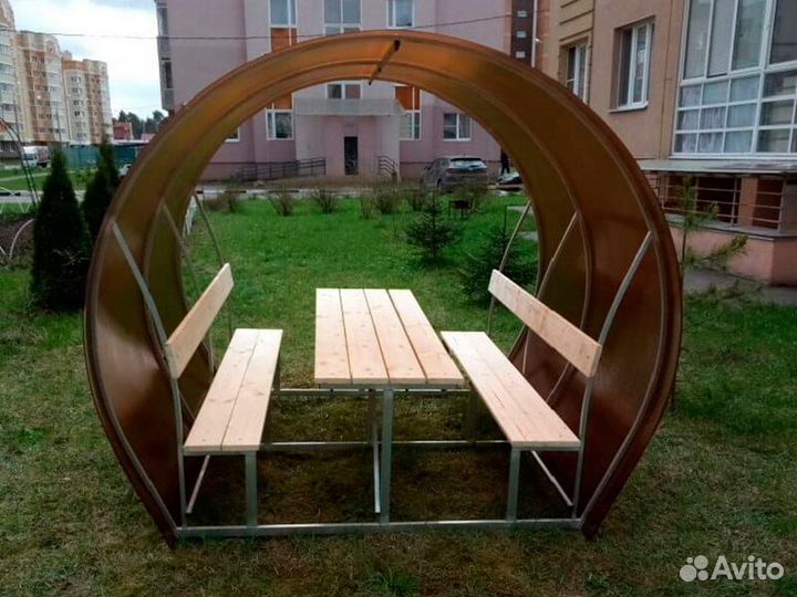 Беседка из поликарбоната