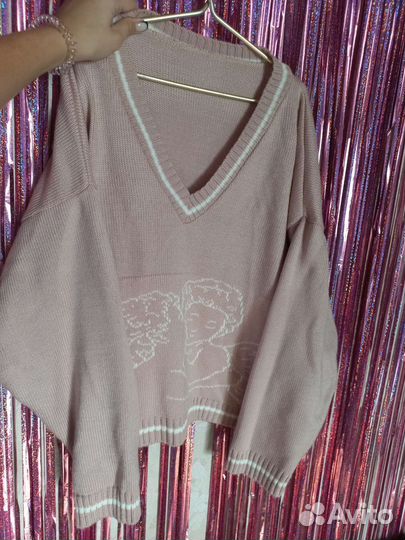 Пуловер женский оверсайз