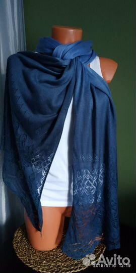 «Шарф трикотажный, ажурный»