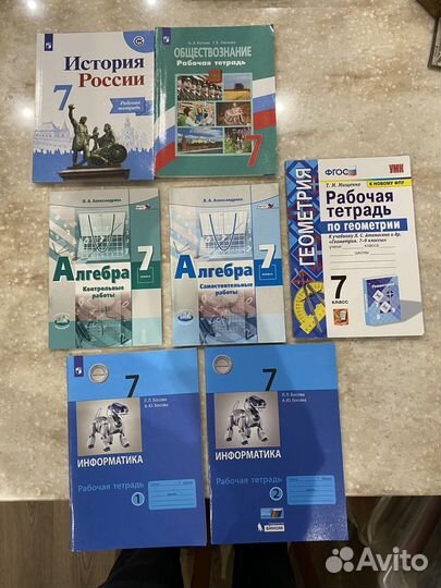 Рабочие тетради школьные 7 класс