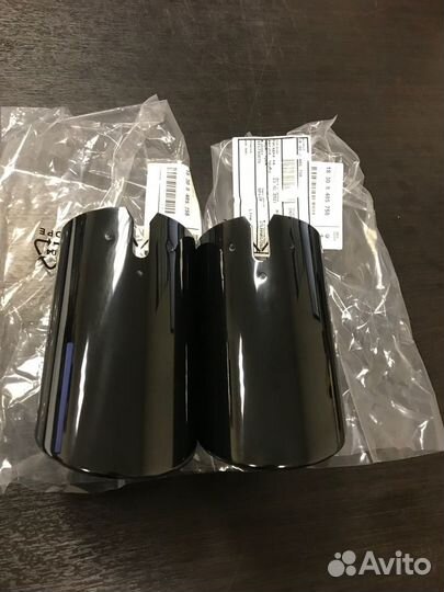 Насадки глушителя черные BMW 3 G20 4 G22