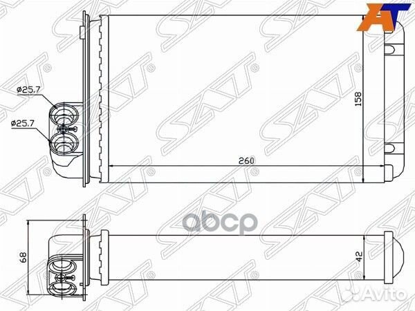 Радиатор отопителя салона renault scenic 96-03