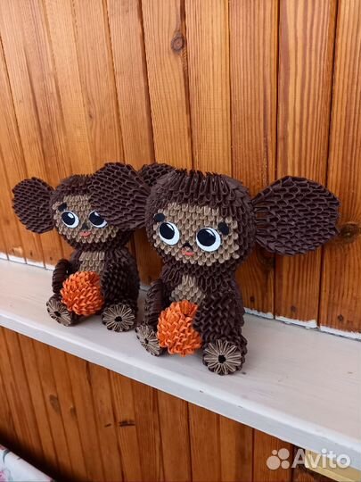 Чебурашка Поделка в школу и детский сад