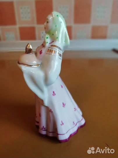 Статуэтка Хлеб-соль фарфор СССР Дулёво Оригинал