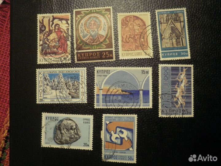 Набор 30 марок Кипр 9марок Болгария 1921 негашеная