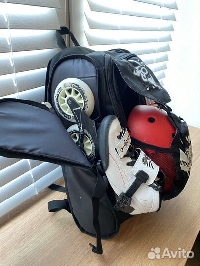 Рюкзак конькобежный спорт шорт-трек роллер спорт