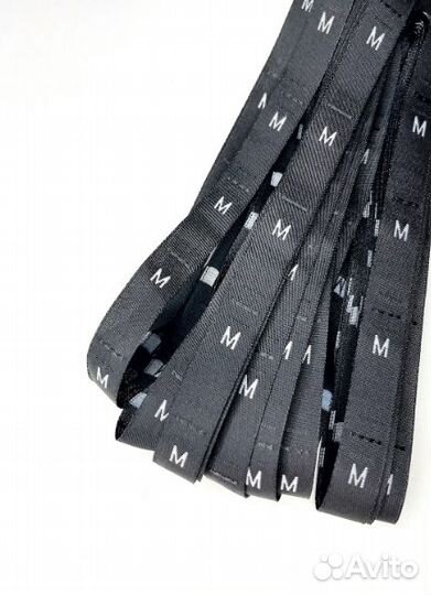 Размерники для одежды из жаккарда черные Пенза