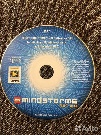 Установочный диск Lego Mindstorms nxt 2.0