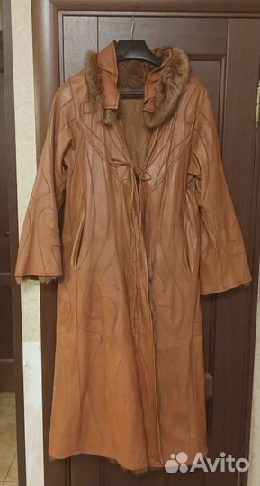 Пульт шуба двусторонняя кожа песец Grunstein