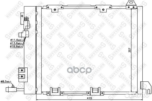 10-45058-SX радиатор кондиционера Opel Astra G